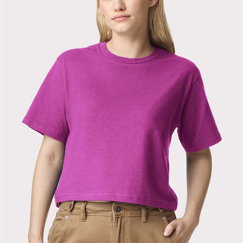 Custom American Apparel Women's Fine Jersey Boxy Tee