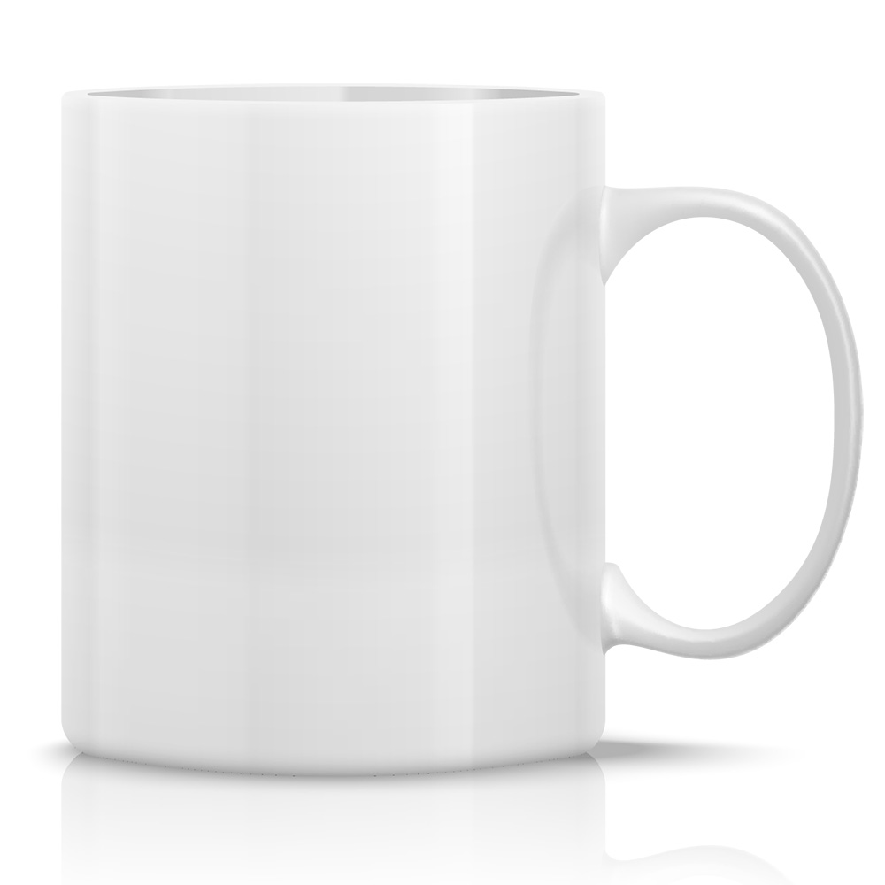 GitHub contribution graph mug, White