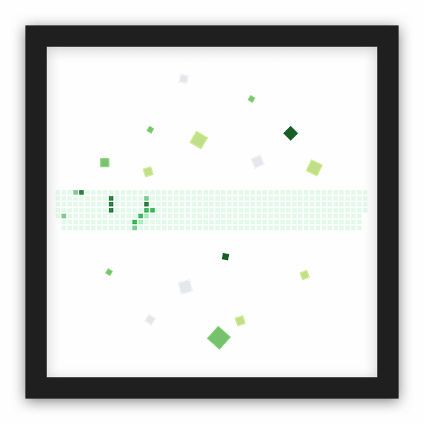 batooch frame preview batooch GitHub contribution graph, framed print preview