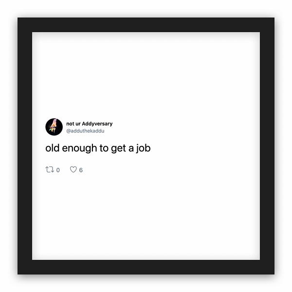 not ur Addyversary frame preview not ur Addyversary frame preview