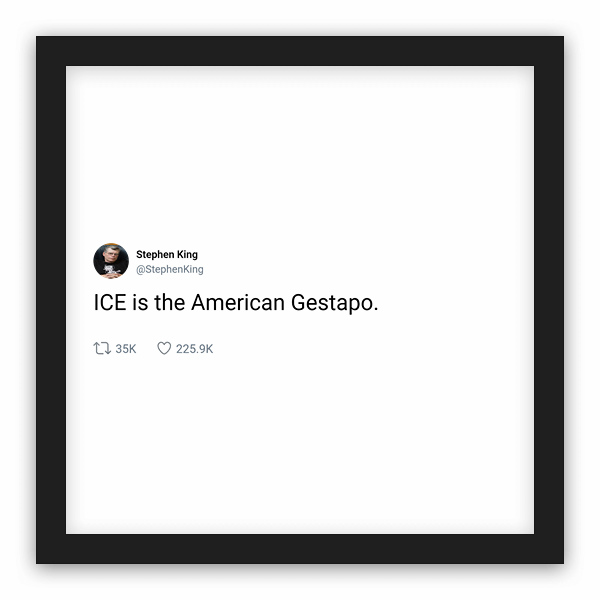 Stephen King frame preview Stephen King frame preview