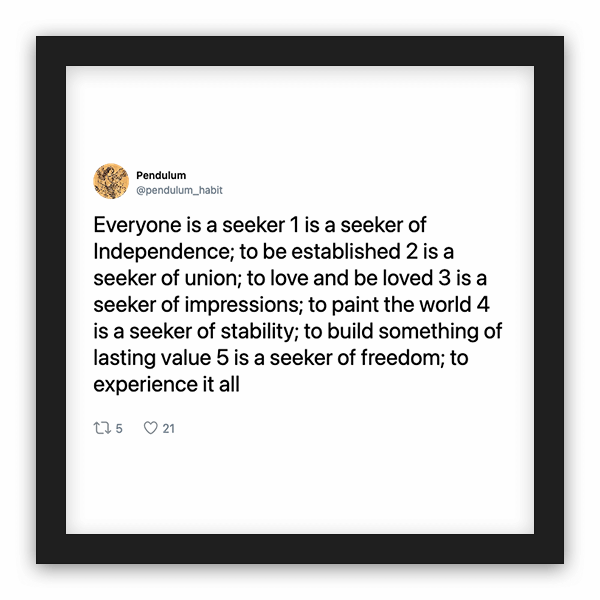 Pendulum frame preview