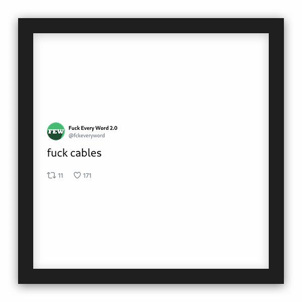 Fuck Every Word 2.0 frame preview Fuck Every Word 2.0 frame preview