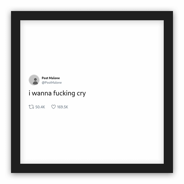 Post Malone frame preview Post Malone frame preview