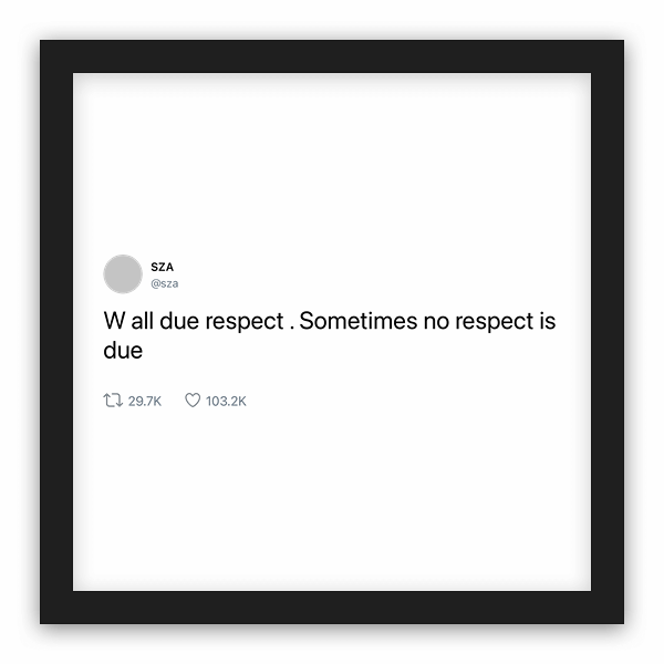 SZA frame preview
