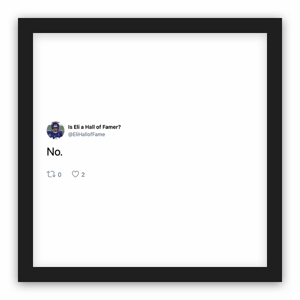 Is Eli a Hall of Famer? frame preview