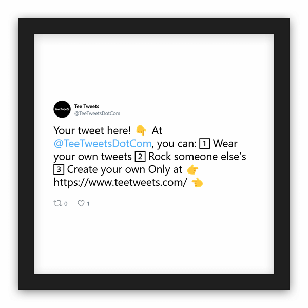 Tee Tweets frame preview