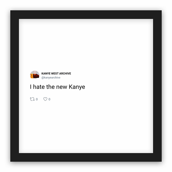 KANYE WEST ARCHIVE frame preview