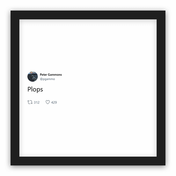 Peter Gammons frame preview