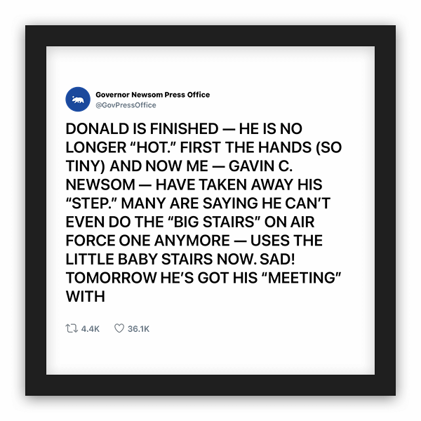 Governor Newsom Press Office frame preview
