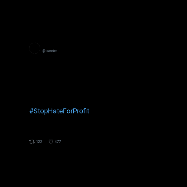 Tweeter frame preview