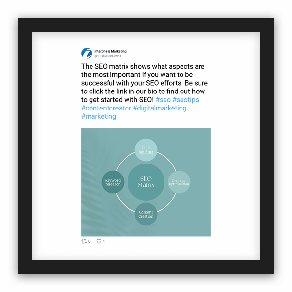 Interphase Marketing frame preview