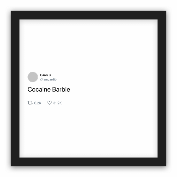 Cardi B frame preview